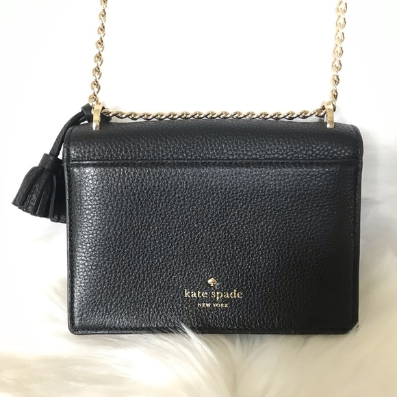 Hayes Street pearl hazel black kate spade crossbod - Picture 3 of 6